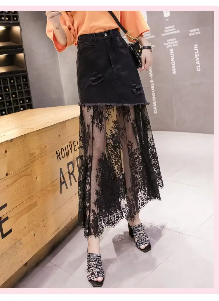 Robe en maille taille haute pour femme