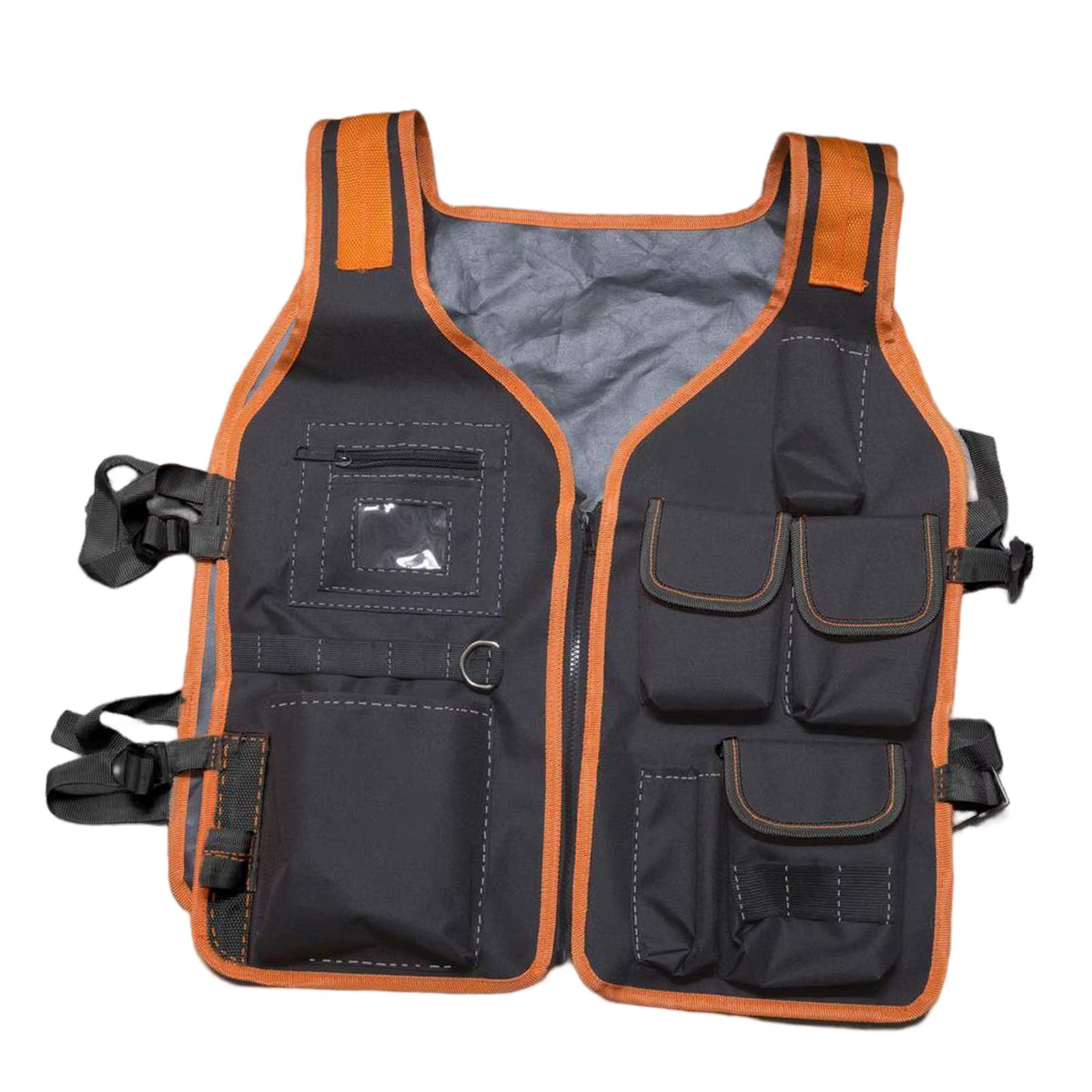 Gilet de travail pour hommes, porte-outils, multi-poches, réglable, universel, pour électriciens, charpentiers, travaux ménagers