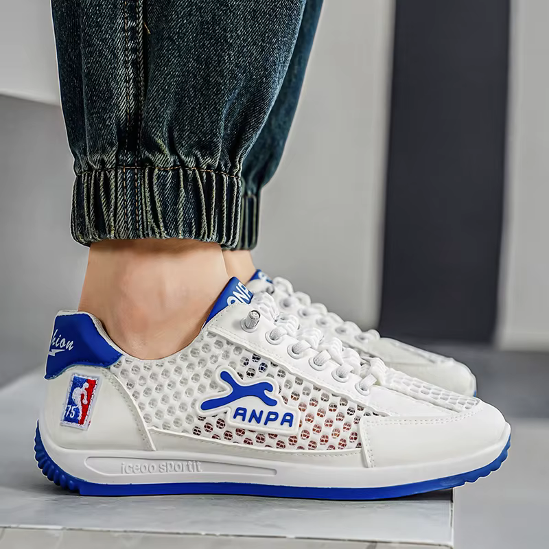 Baskets d'été en maille pour hommes, chaussures de créateur confortables et respirantes, baskets décontractées pour hommes, chaussures de sport antidérapantes pour l'extérieur, baskets pour hommes