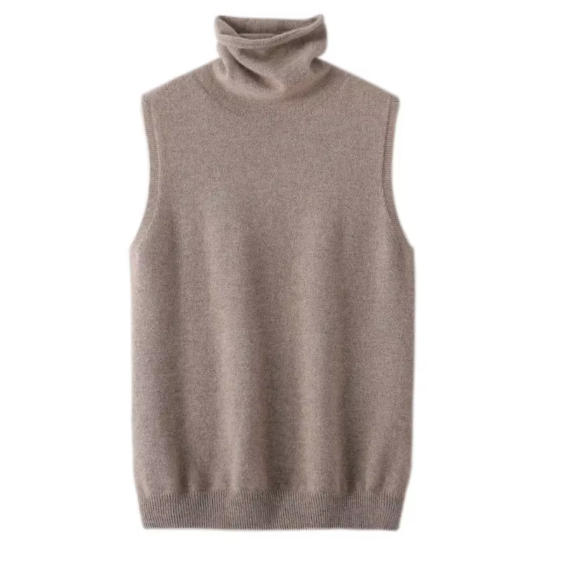 Pull en laine tricoté à col haut