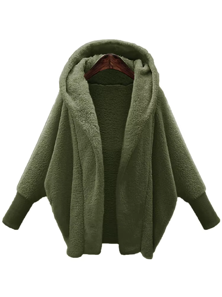 Veste cardigan monochrome à capuche Smile pour femme
