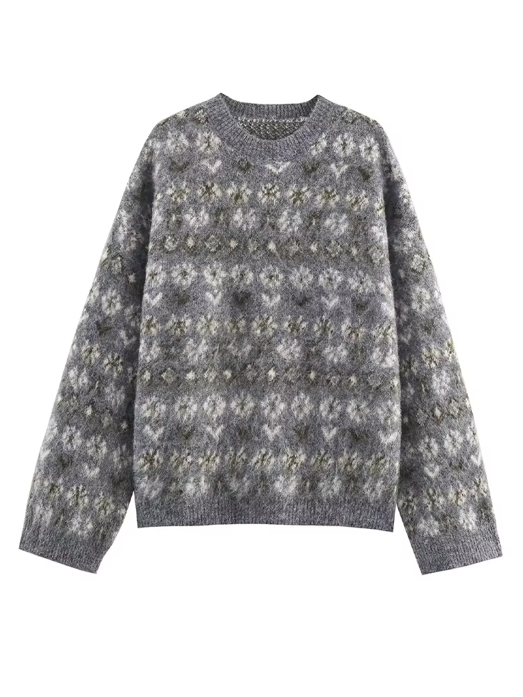 HH femmes à manches longues tricoté pull