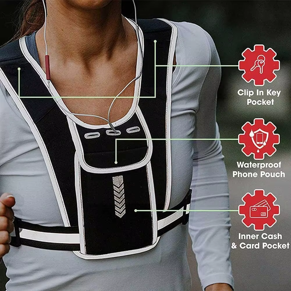 Support de téléphone en émail de course pour hommes et femmes, poudres étanches pour téléphone portable et clés, équipement d'entraînement gratuit