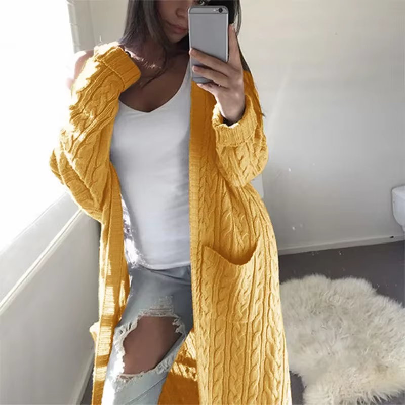 Cardigans longs pour femmes en coton