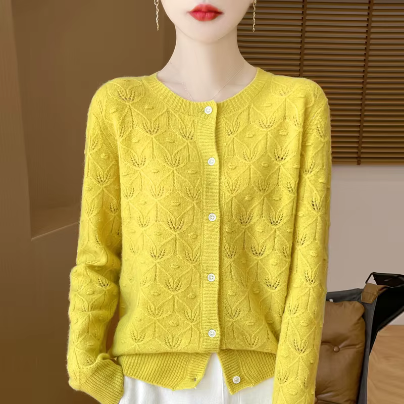 Cardigan en laine Pure mérinos pour femme