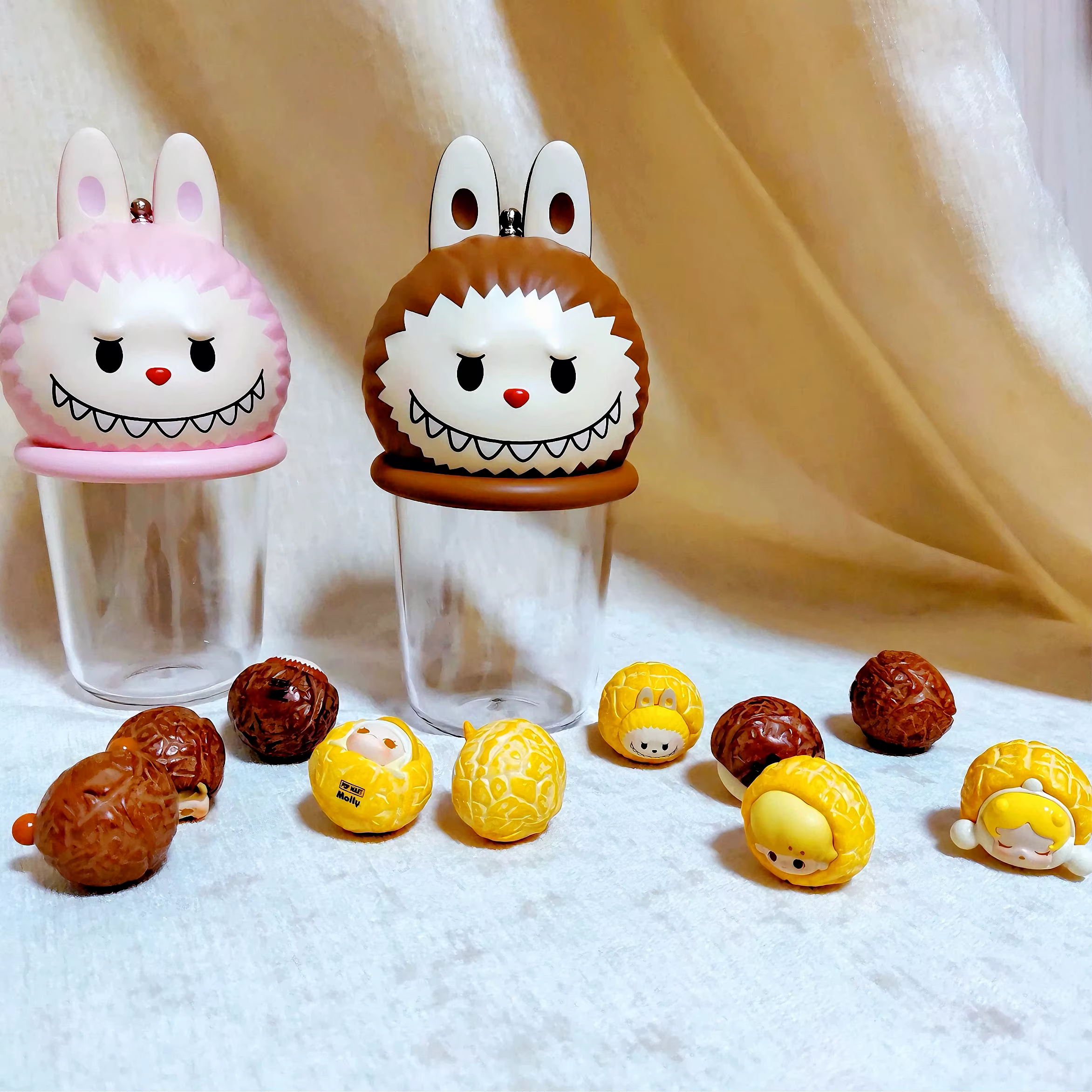POP MART labubu Park – mini figurine originale, édition limitée, série pop-corn, jouets d'action, cadeau d'anniversaire Surprise