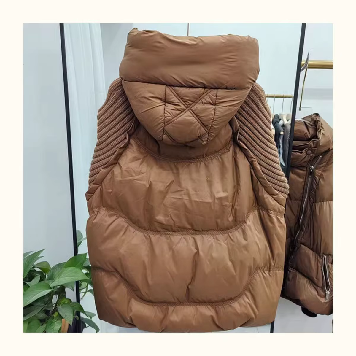 Gilet en coton à capuche pour femme