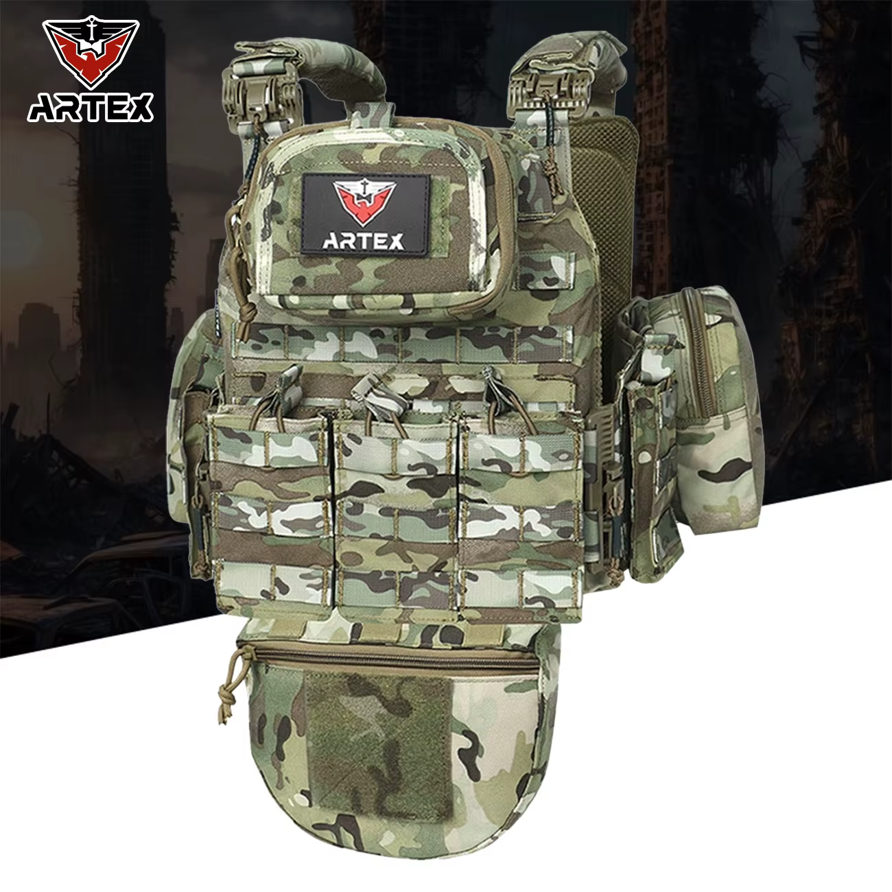Taille et épaule de sac d'extension à boucle à dégagement rapide, grand gilet avec maille respirante à l'intérieur, gilet de chasse