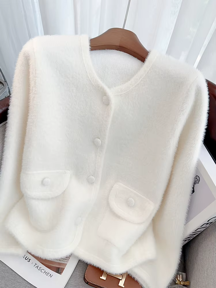 Cardigan rose pour femmes