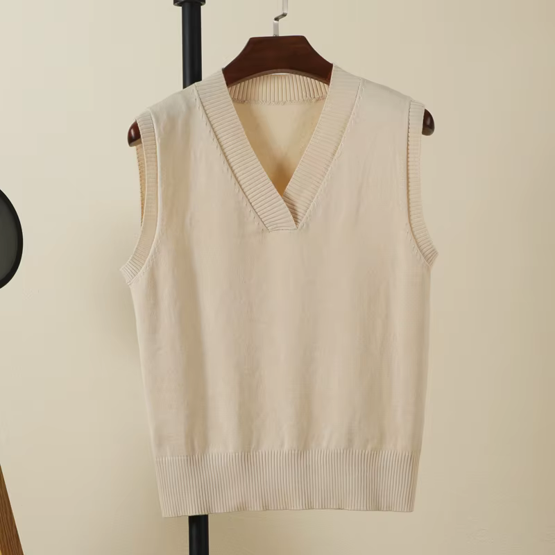 Gilet femme sans maches pull noir sans manches tops