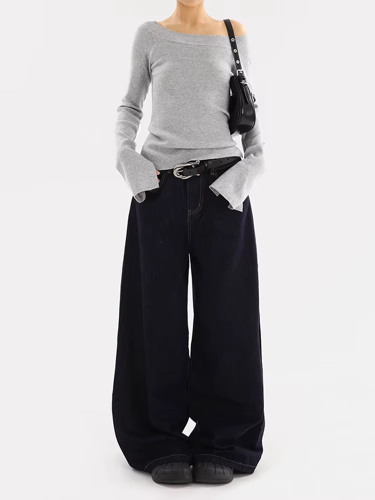 Pull à épaules dénudées pour femme