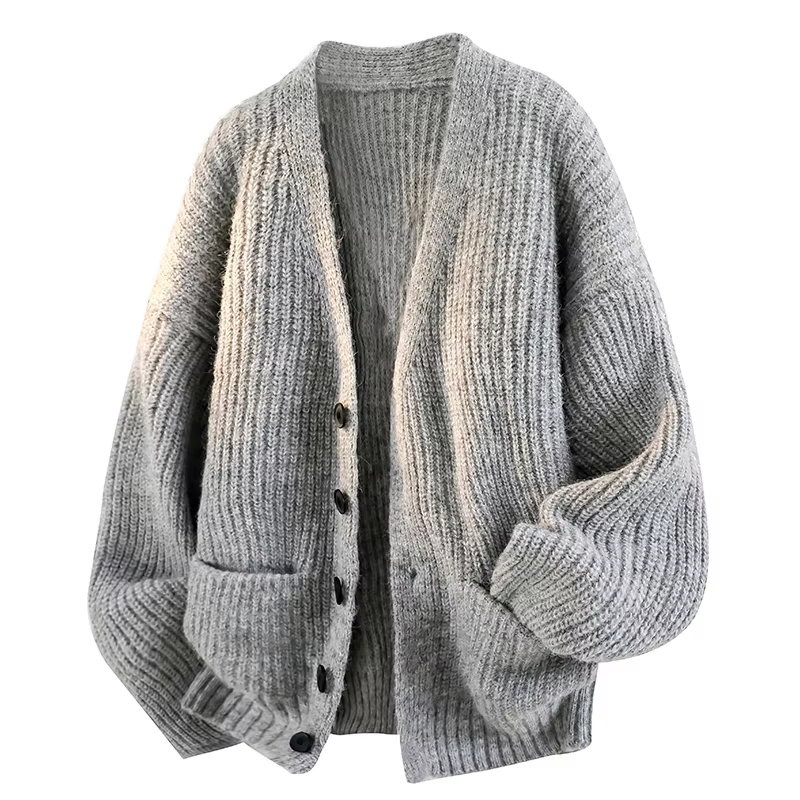 Cardigan en tricot pour homme, tendance, élégant, pour l'extérieur, sport, loisirs, coupe-vent, chaud, confortable, respirant