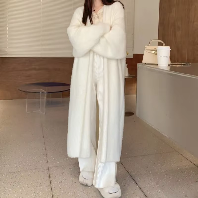 Cardigan Long blanc pour femmes
