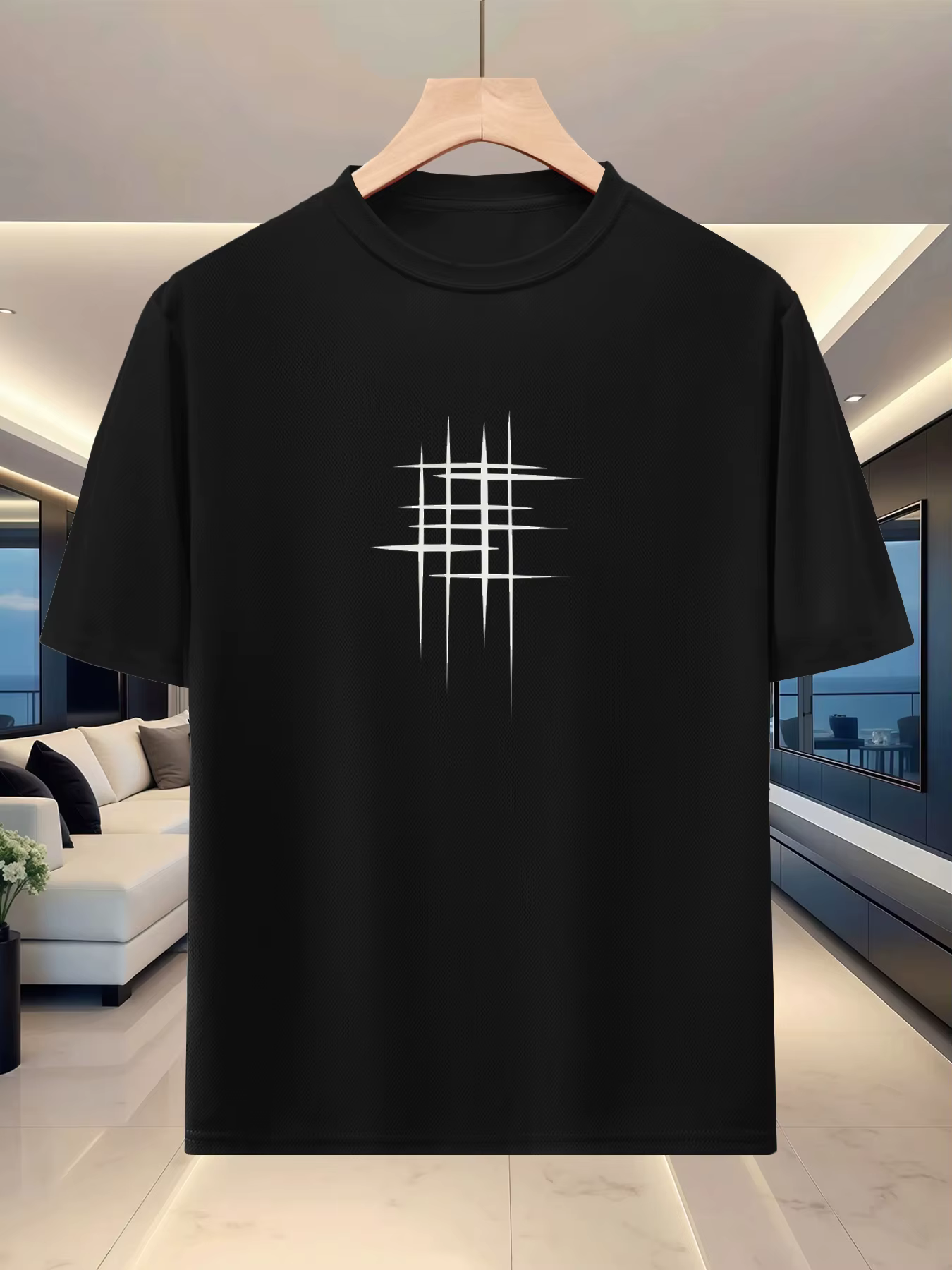 T-shirt à col rond et manches courtes pour homme - Vêtement de sport décontracté, respirant et à séchage rapide, anti-humidité, élégant et polyvalent
