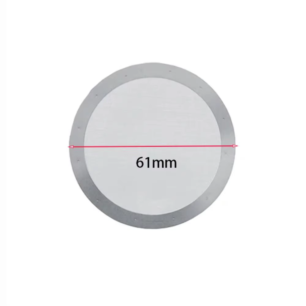 Filtre à mailles métalliques pour café 61MM, accessoires de cuisine réutilisables, maille filtrante en acier inoxydable pour cafetière Aeropress