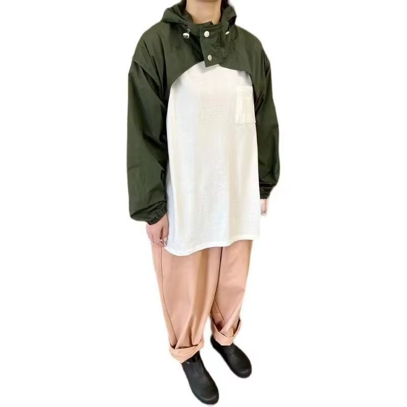 Vestes courtes à capuche pour femmes, ample, Vintage, mode petit ami, tout-assorti, sport, loisirs, résistant au soleil, vêtements unisexes Y2k, confortable et Chic Ins