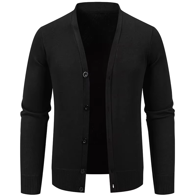 Cardigan ouvert à col en V pour homme, en tricot, en polaire épaisse, grande taille, style homme, automne hiver printemps, nouveau modèle, vêtements décontractés