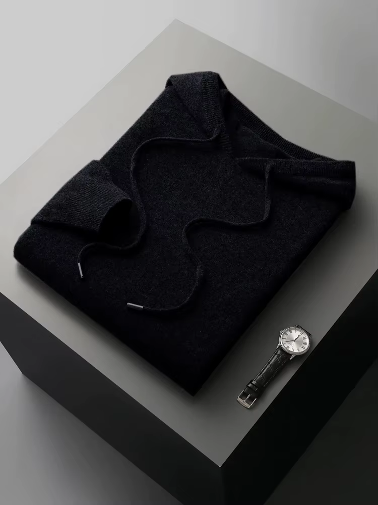 100% laine mérinos haute qualité hommes sweats à capuche printemps automne pull pull intelligent tricots décontractés confort coréen vêtements populaires