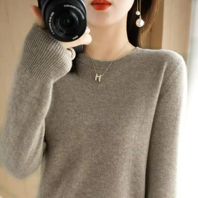 Pull-over femme 2026, col rond