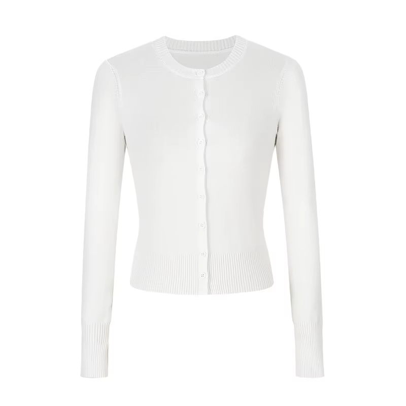 Cardigan court en maille pour femme