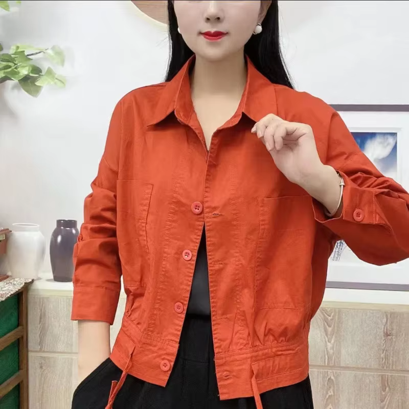 Cardigan à boutons à la mode, chemise polyvalente, manches longues, couleur unie, haut décontracté