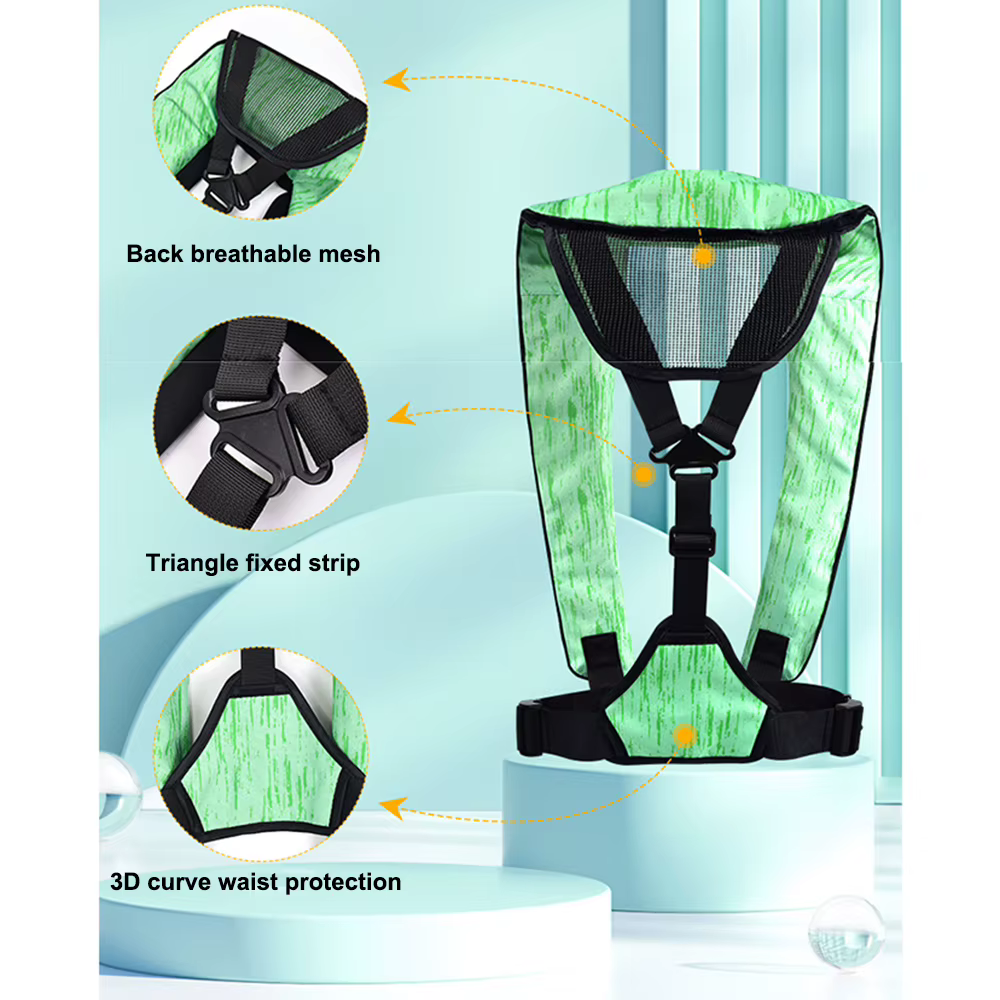 Veste gonflable automatique de route Ya pour adultes, légère, pêche Marine, gilet de véhicule Portable à haute flottabilité