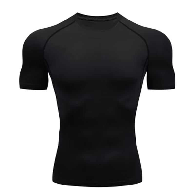 T-shirt de compression élastique respirant pour homme