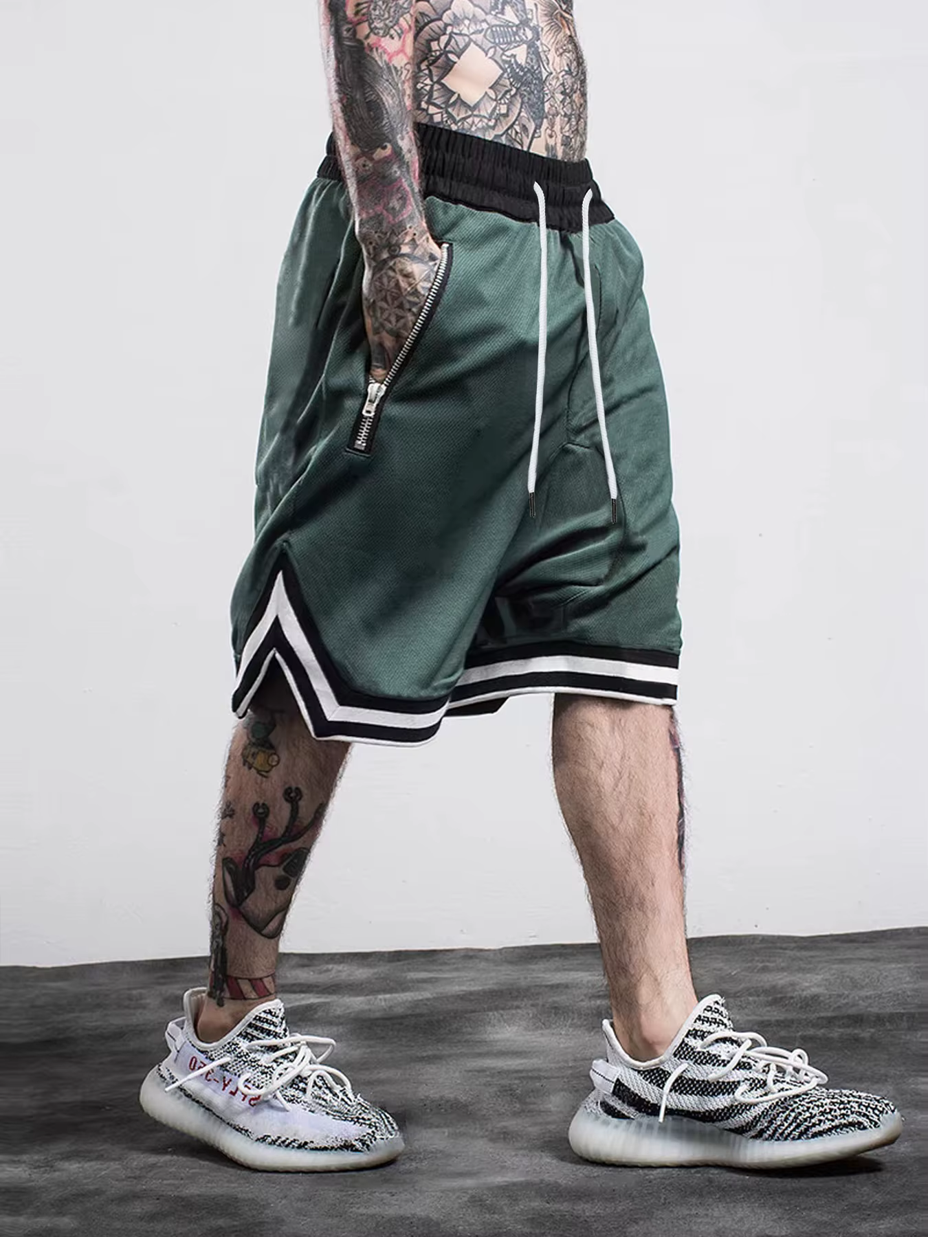 Short de basket-ball de sport pour hommes, en maille, à séchage rapide, pour l'été, Fitness, jogging, décontracté, respirant, pantalon court, Scanties