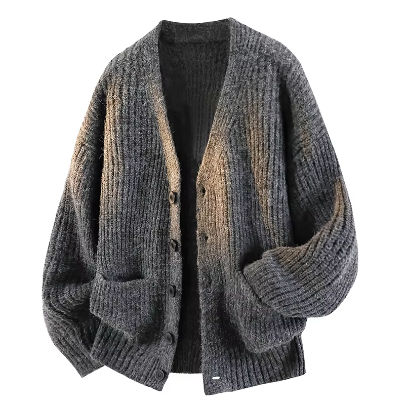 Cardigan en tricot pour homme, tendance, élégant, pour l'extérieur, sport, loisirs, coupe-vent, chaud, confortable, respirant