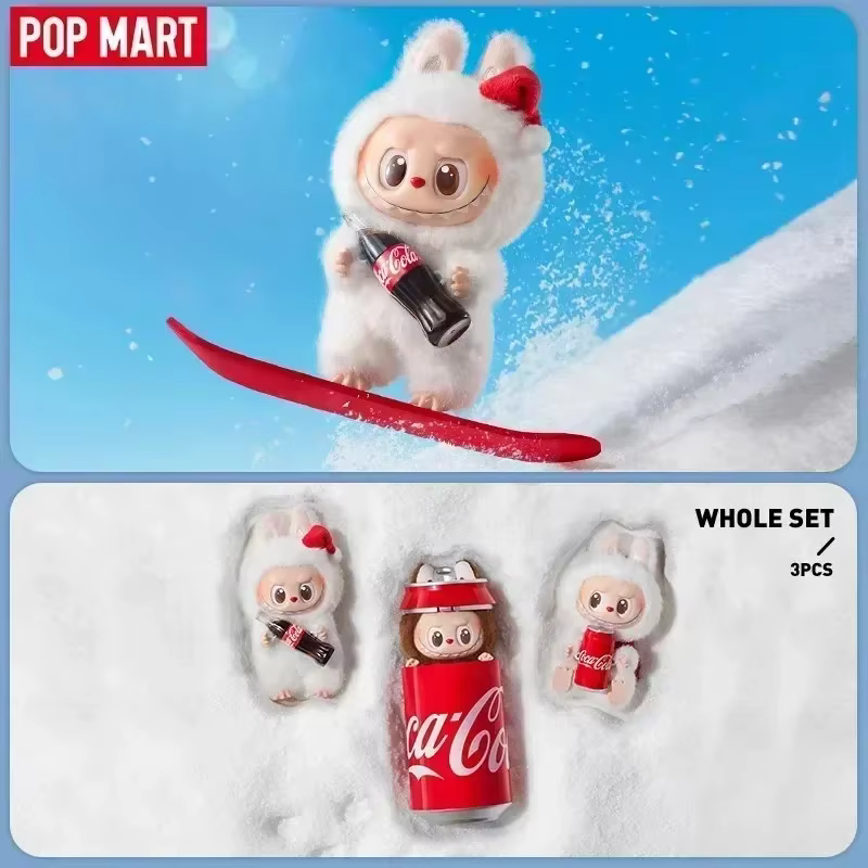 POP MART LABUBU THE MONSTERS COCA-COLA Series Blind Box Surprise Mystery Box Figurine d'action mystère Décoration de bureau à domicile