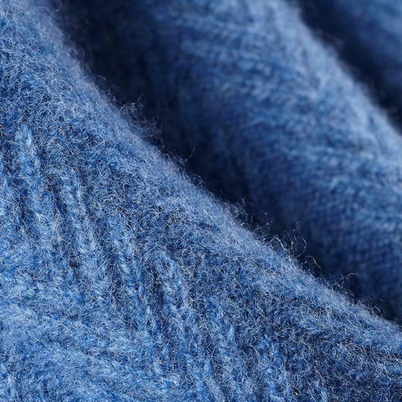 Pull 100% laine de haute qualité pour hommes, pull d'affaires décontracté à col rond, chaud et doux, 420g