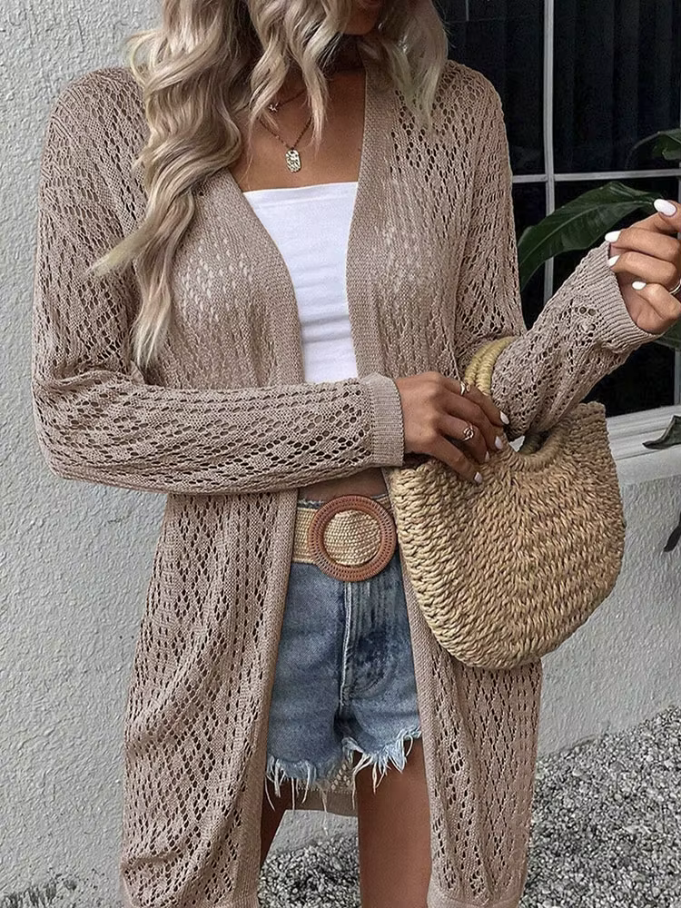 Cardigan long pour femme