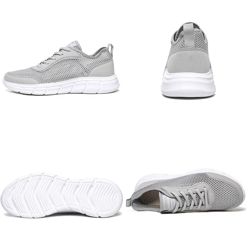 Baskets en maille respirantes pour hommes, chaussures décontractées légères, chaussures de marche confortables, été, 2023