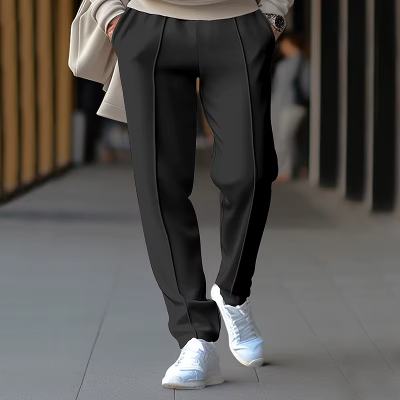 Viser de survêtement décontractés minces pour hommes, pantalons de survêtement à la mode, pantalons de survêtement de sport gaufré, pantalons de survêtement à taille élastique FJG, printemps, automne,