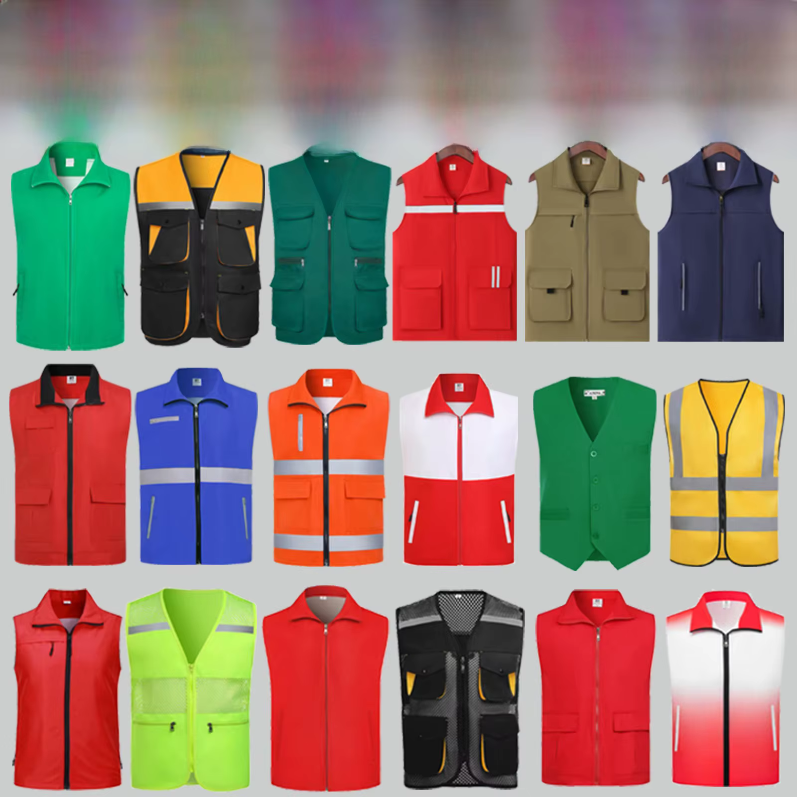 Gilet de volontaire réfléchissant personnalisable Veste d'événement publicitaire de service publicitaire en plein air Logo imprimé Promonel Haute visibilité...