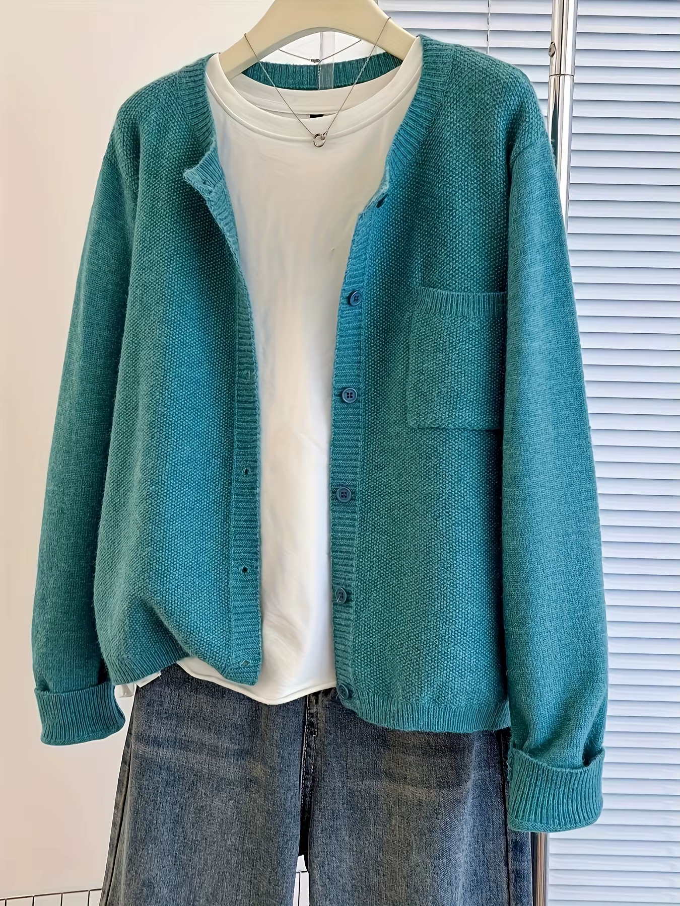 Cardigan à boutons sur le devant