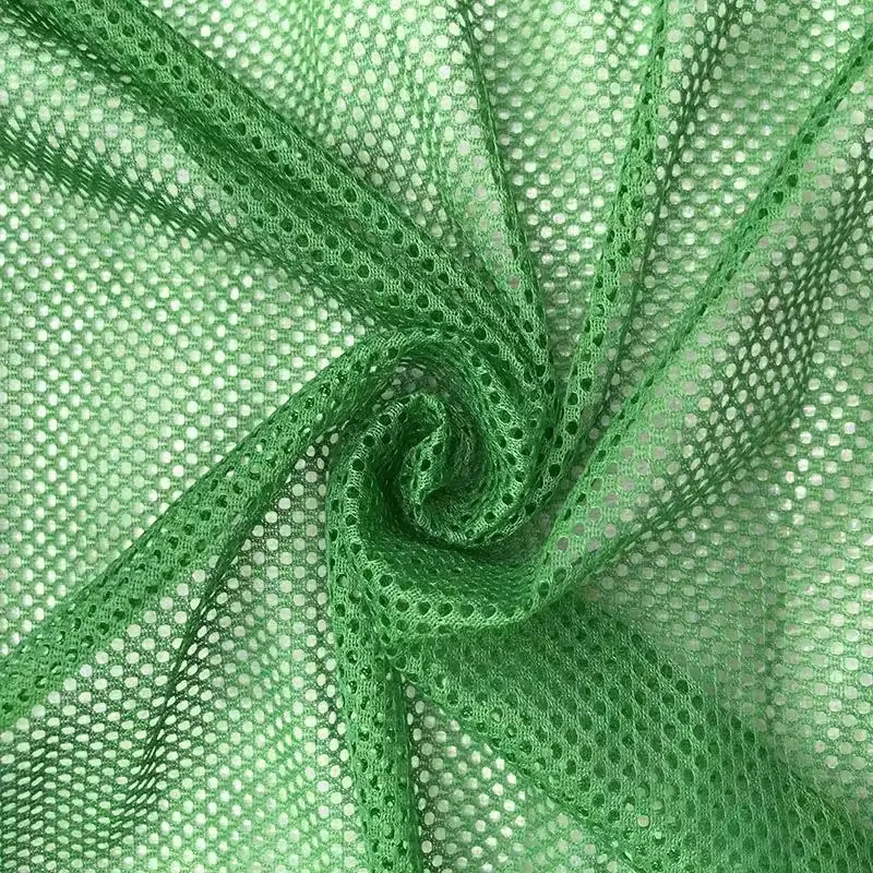Filet de pêche en tissu noir respirant, maille au mètre pour sacs en tissu, couture hamac, motif hexagonal uni, textile fin et lisse