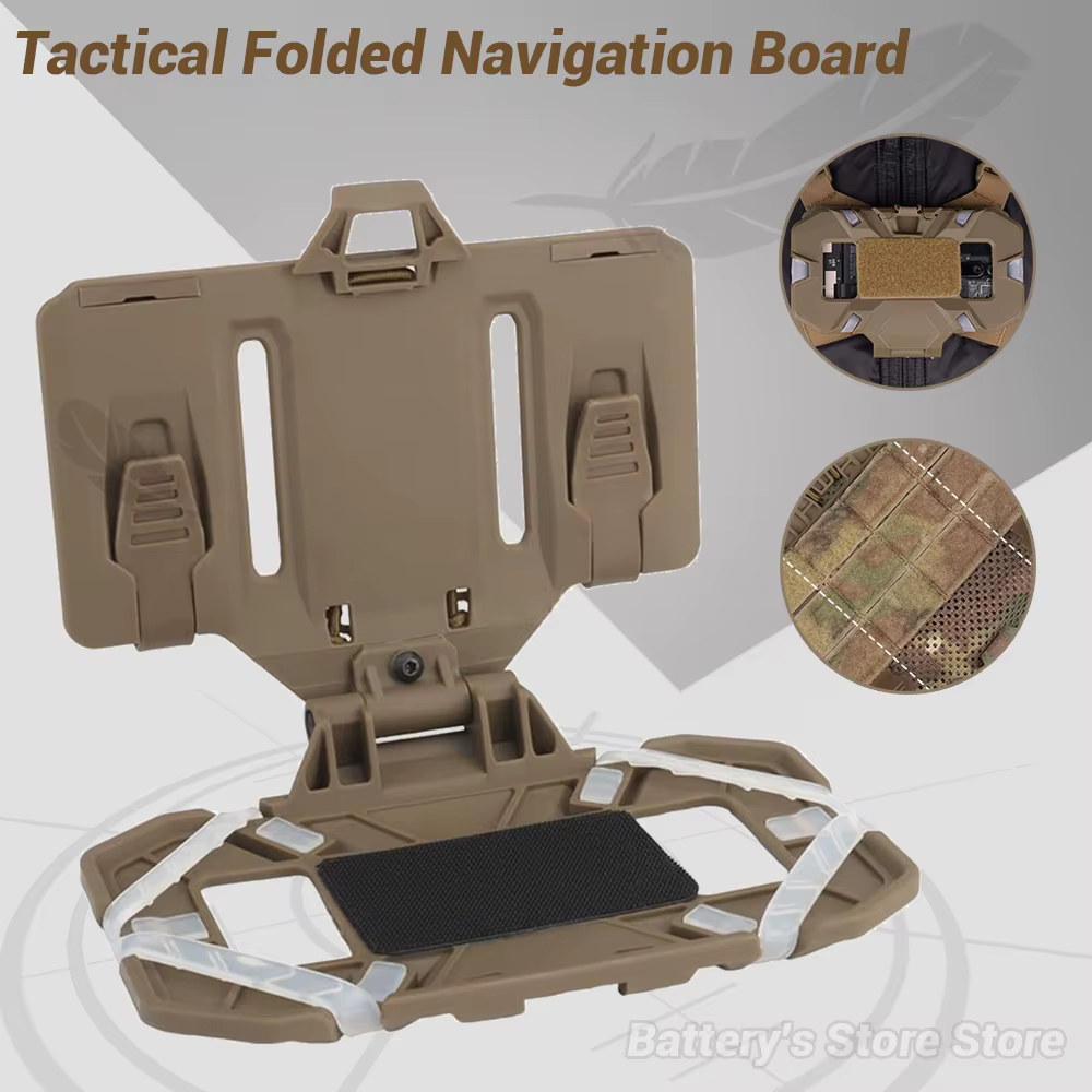 Support de téléphone pour gilet tactique, plaque de téléphone portable pliable, support Molle pour écran 4.7 à 6.7 pouces