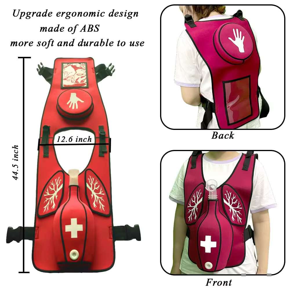 Gilet d'entraînement Heimlich anti-asphyxie, accessoires et outils d'enseignement pour les infirmières et les étudiants en premiers secours