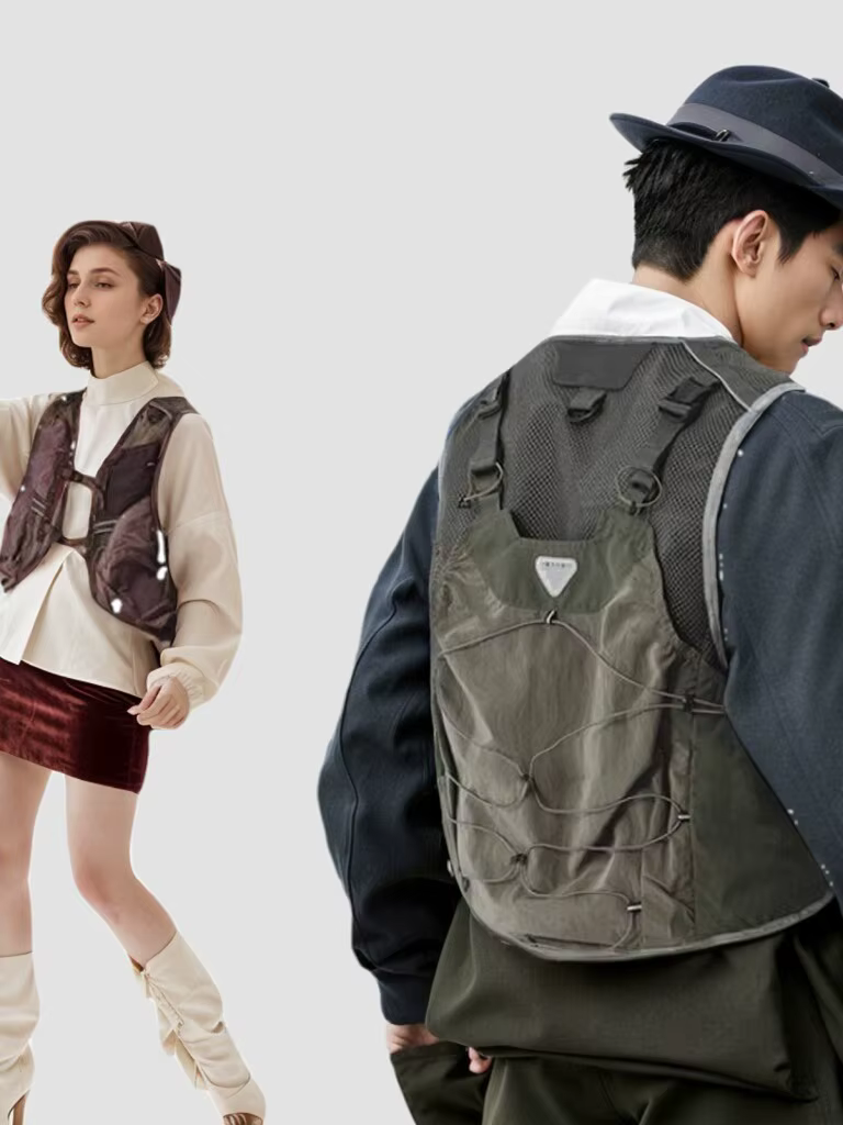 Gilet de travail extérieur américain pour hommes et femmes, avec poches fonctionnelles, gilet fonctionnel japonais léger et respirant, camisole pour couple
