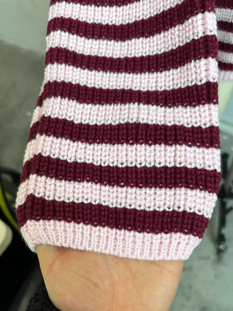 Cardigan en tricot à panneaux avec fermeture éclair pour femmes