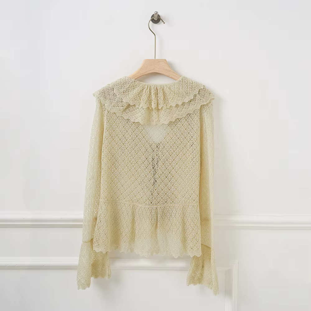 Cardigan en lin mélangé pour femme