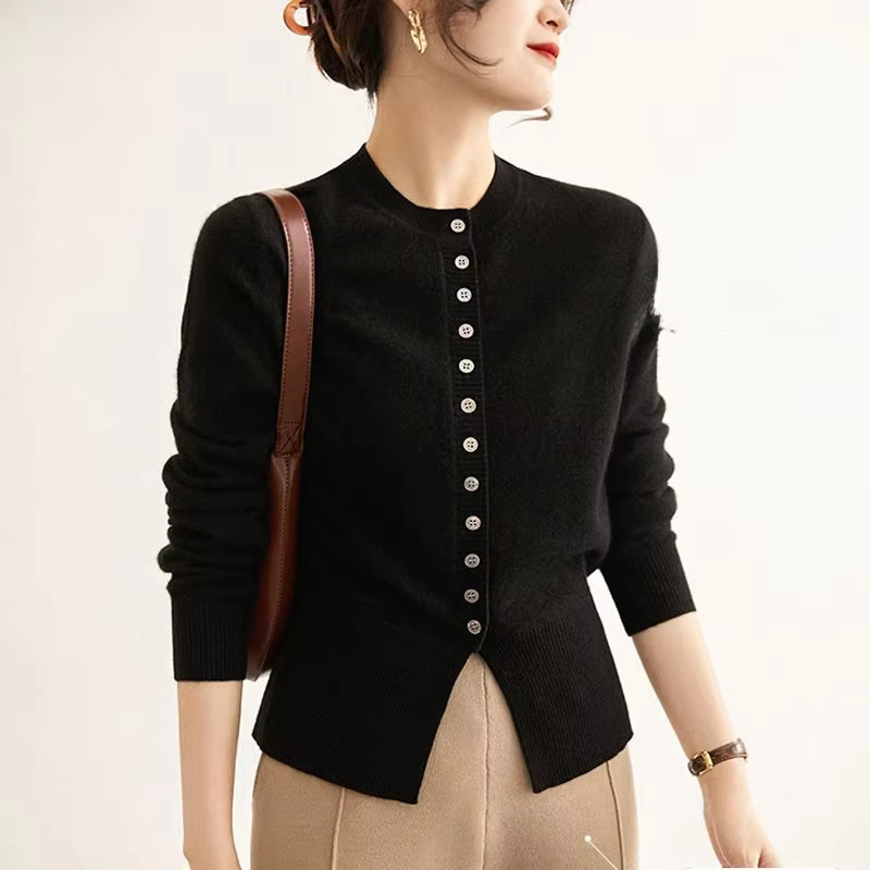 Cardigan court pour femme