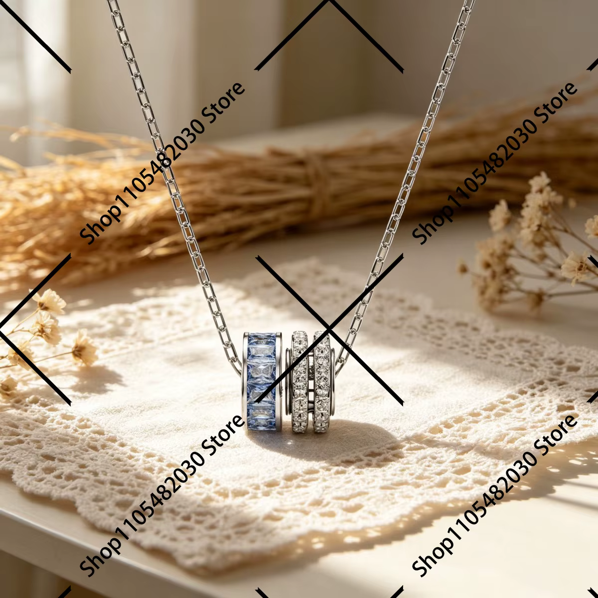 Collier Cygne à Coupe Baguette, Bijou Spectaculaire et Audacieux
