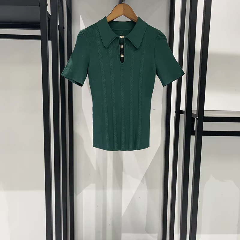 Pull torsadé vert noirâtre pour femmes