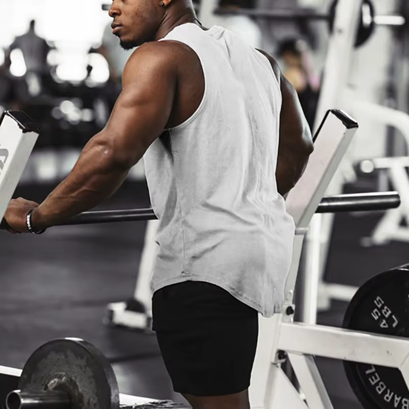 Débardeur de sport décontracté pour hommes, respirant et à séchage rapide, idéal pour la gym, le fitness, le jogging et les activités de plein air en été