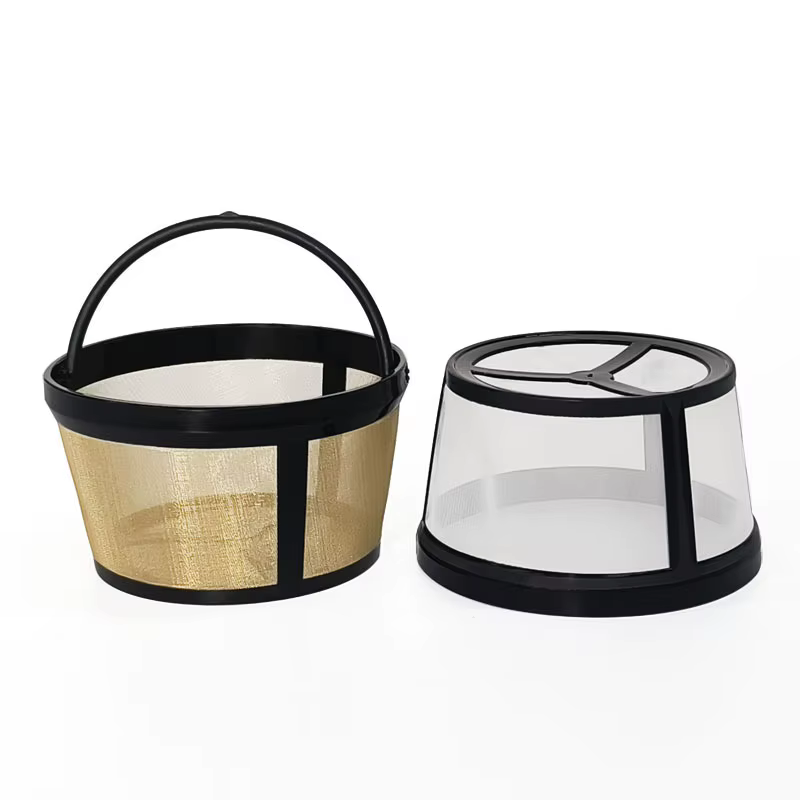 Panier filtre à café en acier inoxydable, maille en Nylon, Machine à filtre à café, thé réutilisable, écran filtrant, accessoires de café