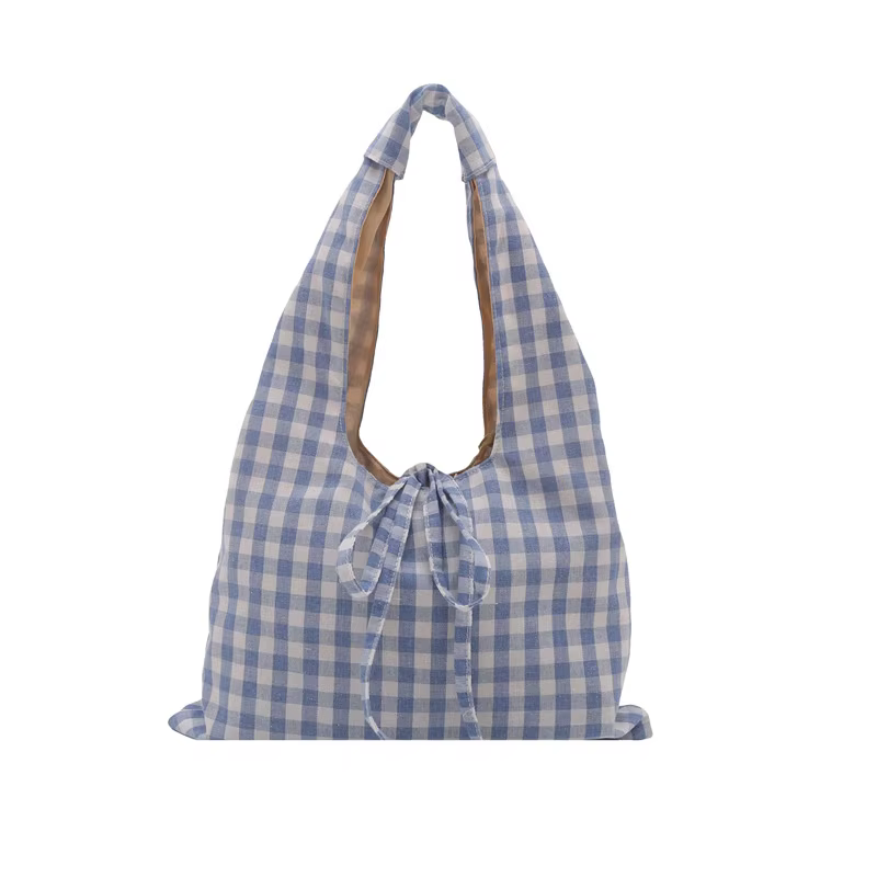Sacs à bandoulière Vintage à carreaux pour femmes, grande capacité, polyvalent, gilet pour dames, léger, Portable, fourre-tout de Shopping