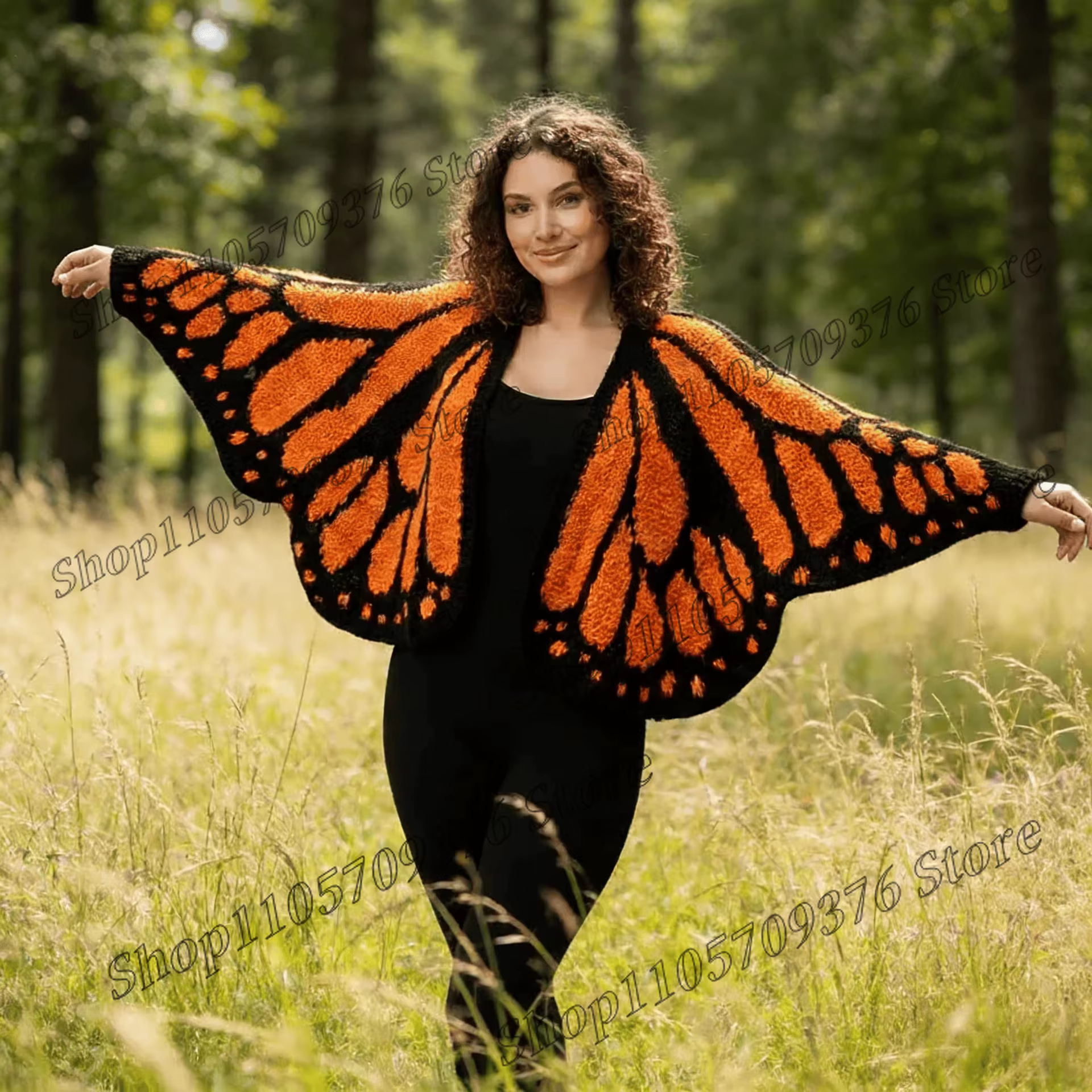 Nouveau cardigan en tricot papillon 2026 – Pull doux