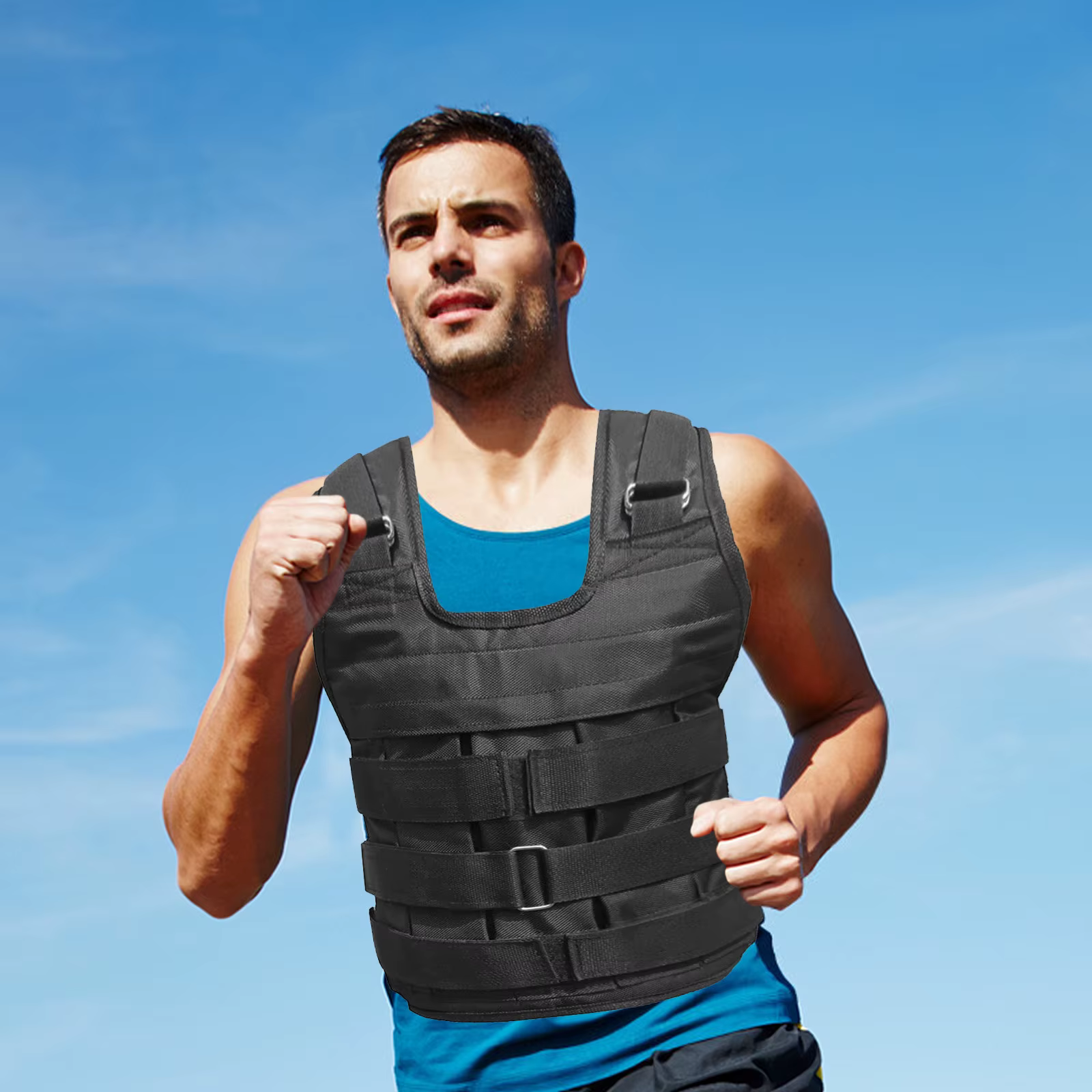 Gilet lesté réglable pour hommes et femmes, respirant, pour l'entraînement de force, la course à pied et le fitness